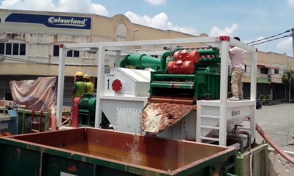 正道能源泥水分離系統(tǒng)馬來西亞現(xiàn)場（120m3）